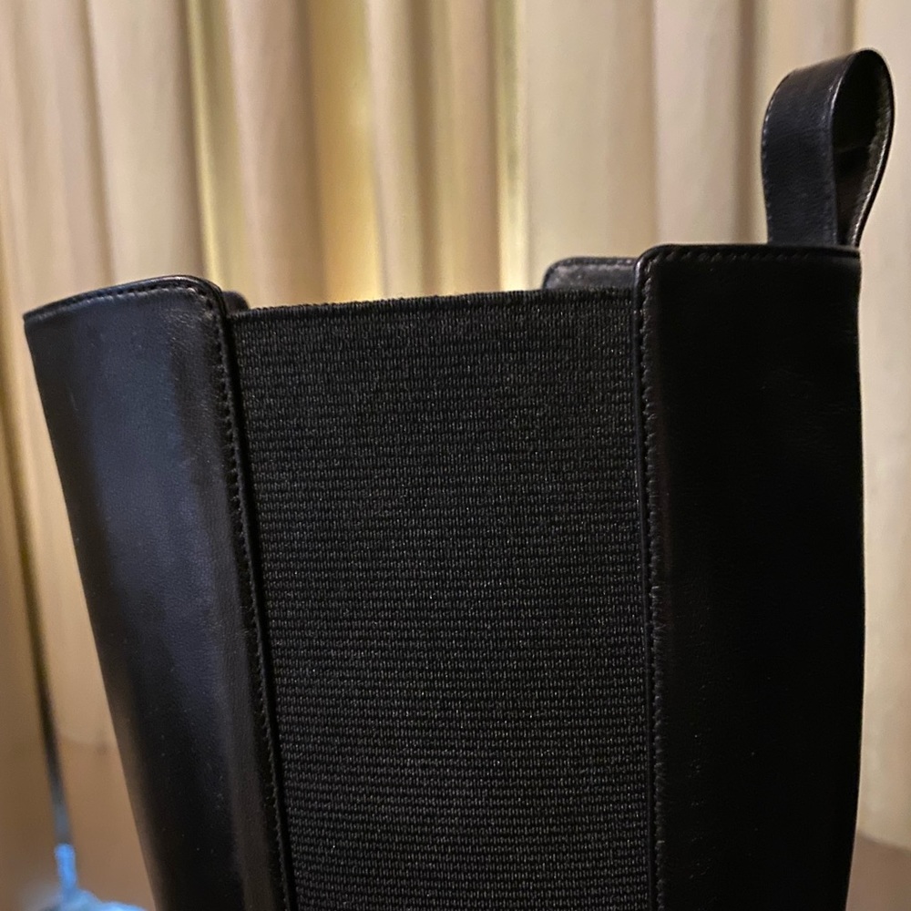 Gucci tall leather boots with mirror heel - Picture 7 of 14